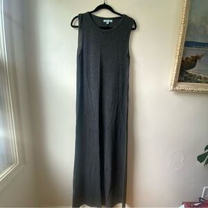Gray Sleeveless Maxi Dress